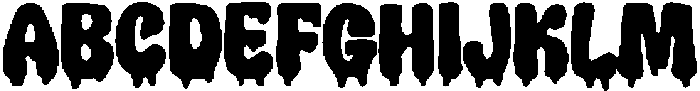 Bold Dripping Regular otf (700) Font UPPERCASE