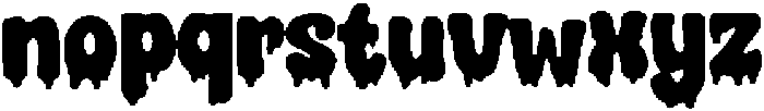 Bold Dripping Regular otf (700) Font LOWERCASE