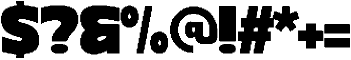 Bold Eater Regular otf (700) Font OTHER CHARS