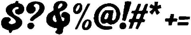 Bold Groovy Regular otf (700) Font OTHER CHARS