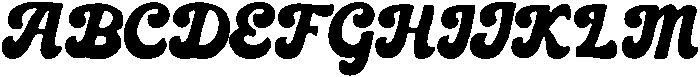 Bold Groovy Regular otf (700) Font UPPERCASE