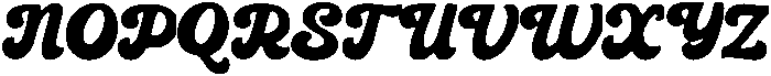 Bold Groovy Regular otf (700) Font UPPERCASE