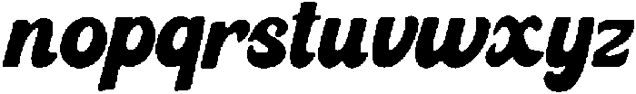 Bold Groovy Regular otf (700) Font LOWERCASE