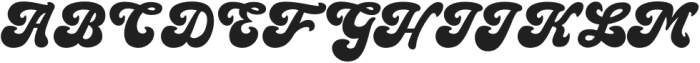 Bold Groovy otf (700) Font UPPERCASE