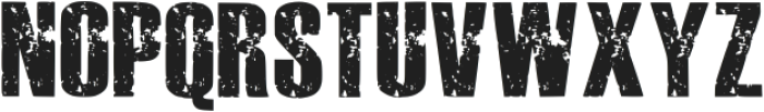 Bold Grunge Regular otf (700) Font UPPERCASE