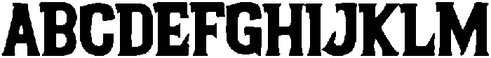 Bold Horror Regular otf (700) Font UPPERCASE