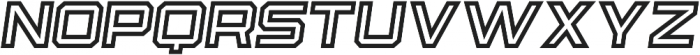 Bold Italic Inline otf (700) Font LOWERCASE