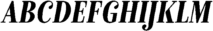 Bold-Italic otf (700) Font UPPERCASE