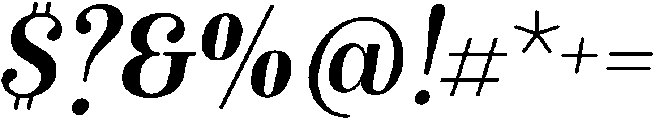 Bold-Italic otf (700) Font OTHER CHARS