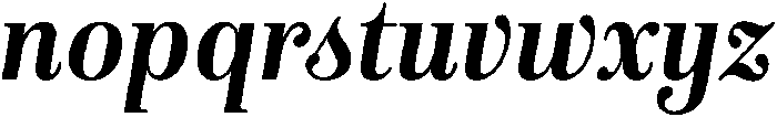 Bold-Italic otf (700) Font LOWERCASE