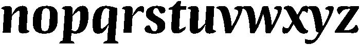 Bold-Italic otf (700) Font LOWERCASE