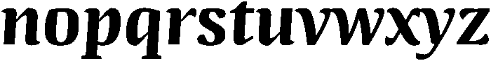 Bold-Italic otf (700) Font LOWERCASE