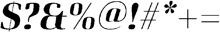 Bold-Italic otf (700) Font OTHER CHARS