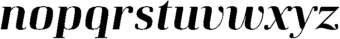 Bold-Italic otf (700) Font LOWERCASE