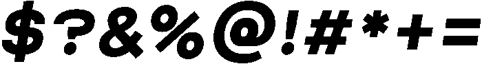 Bold Italic otf (700) Font OTHER CHARS