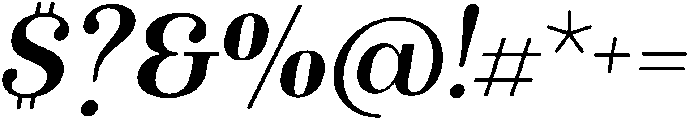 Bold-Italic otf (700) Font OTHER CHARS