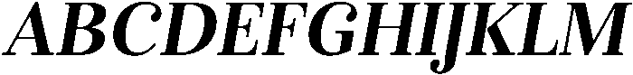 Bold-Italic otf (700) Font UPPERCASE
