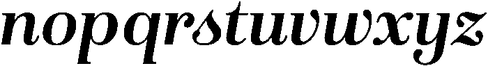 Bold-Italic otf (700) Font LOWERCASE