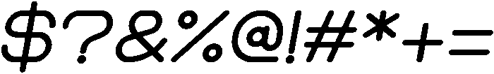 Bold Italic otf (700) Font OTHER CHARS