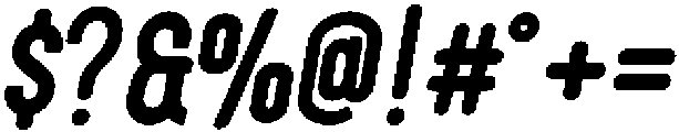 Bold Italic otf (700) Font OTHER CHARS