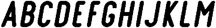 Bold Italic otf (700) Font UPPERCASE