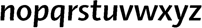 Bold-Italic otf (700) Font LOWERCASE