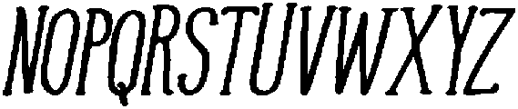 Bold Italic otf (700) Font UPPERCASE