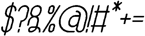 Bold Italic otf (700) Font OTHER CHARS