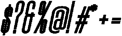 Bold Italic otf (700) Font OTHER CHARS