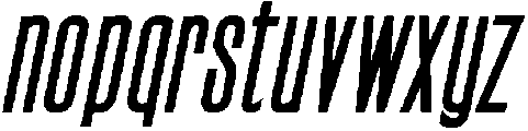 Bold Italic otf (700) Font LOWERCASE