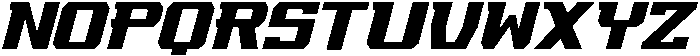 Bold Italic otf (700) Font UPPERCASE