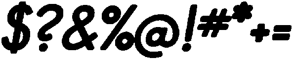 Bold Oblique otf (700) Font OTHER CHARS
