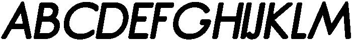 Bold Oblique otf (700) Font UPPERCASE