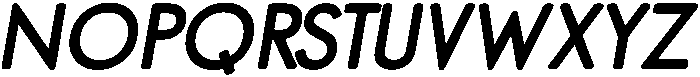 Bold Oblique otf (700) Font UPPERCASE