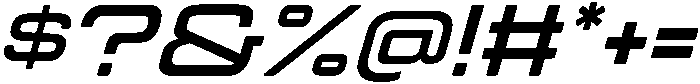 Bold Oblique otf (700) Font OTHER CHARS
