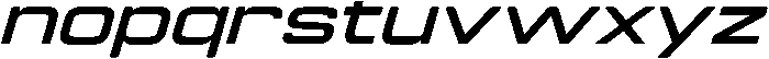 Bold Oblique otf (700) Font LOWERCASE