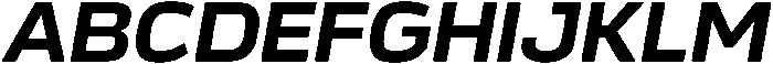 Bold Oblique otf (700) Font UPPERCASE
