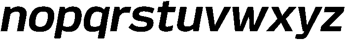 Bold Oblique otf (700) Font LOWERCASE