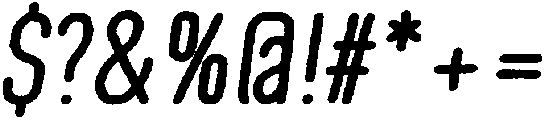 Bold Oblique otf (700) Font OTHER CHARS