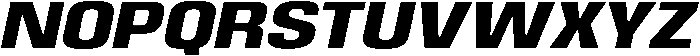 Bold Oblique otf (700) Font UPPERCASE