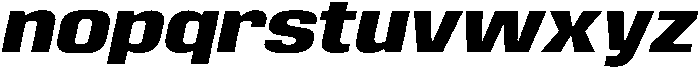 Bold Oblique otf (700) Font LOWERCASE