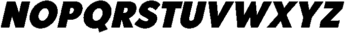 Bold Oblique otf (700) Font UPPERCASE