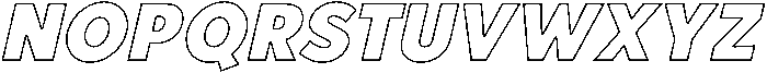 Bold Oblique otf (700) Font LOWERCASE