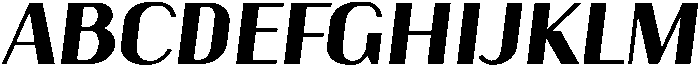 Bold Oblique otf (700) Font UPPERCASE