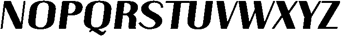 Bold Oblique otf (700) Font UPPERCASE