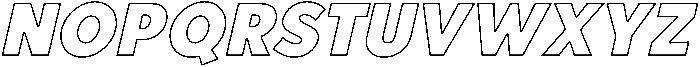 Bold Oblique otf (700) Font LOWERCASE