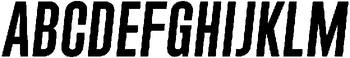 Bold Oblique otf (700) Font UPPERCASE
