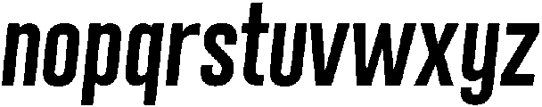 Bold Oblique otf (700) Font LOWERCASE