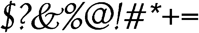 Bold Oblique otf (700) Font OTHER CHARS