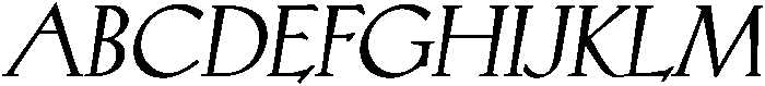 Bold Oblique otf (700) Font UPPERCASE